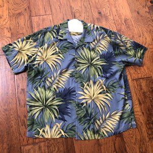 Tommy Bahama VIntage print silk men's short sleeve